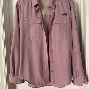 Eddie Bauer Light Pink Quick Dry Tech Shirt, S